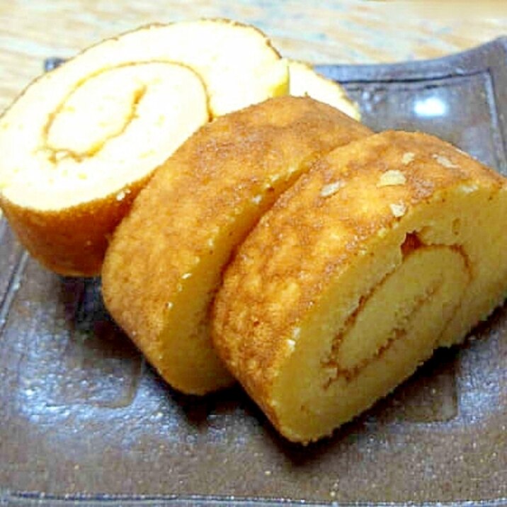 卵焼き器で蒸し焼きにした伊達巻